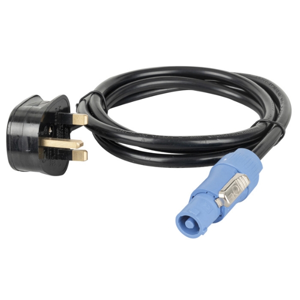 13A Plug to Powercon 1.5m - 1.5mm 3183Y PVC