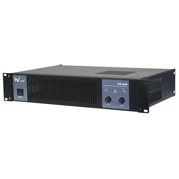 W Audio XTR 1000 Power Amplifier, 2x 500W @ 4 Ohms