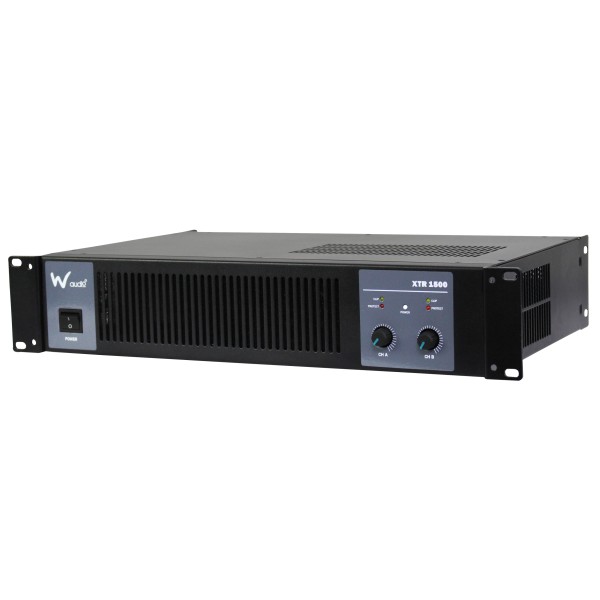 W Audio XTR 1500 Power Amplifier, 2x 750W @ 4 Ohms