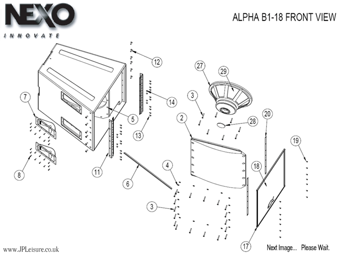 Nexo Alpha B1-18 Series Replacement Parts