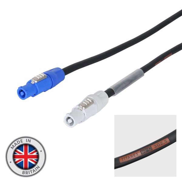 LEDJ 30m Neutrik PowerCON Link Cable - 2.5mm H07RN-F
