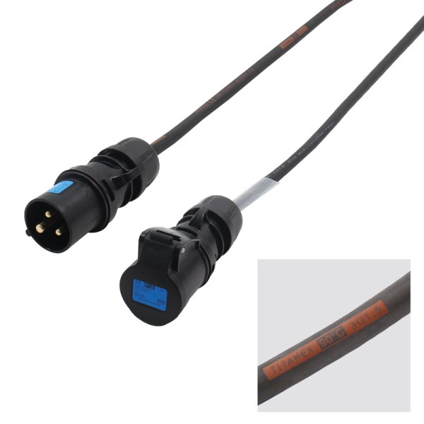 LEDJ 16A Male Ceform 15m 2.5mm 16A Female Cable