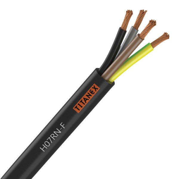 Titanex H07-RNF 1.5mm 4 Core Rubber Cable - 100M