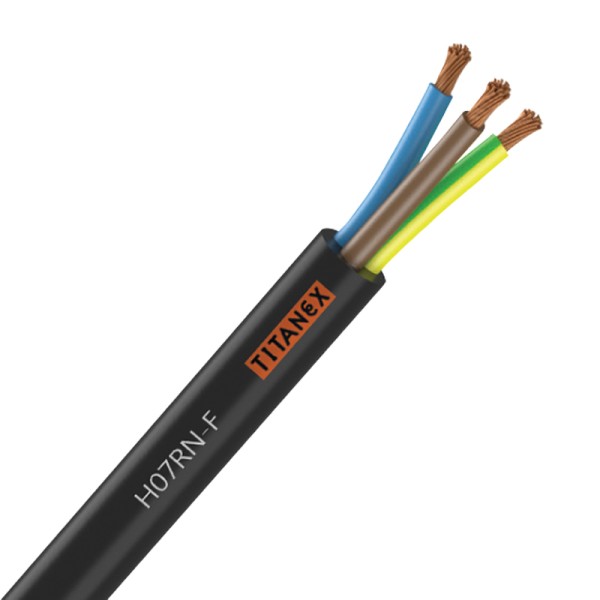Titanex H07-RNF 2.5mm 3 Core Rubber Cable - 100M