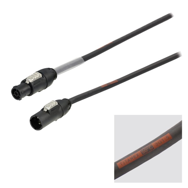 LEDj 1m Neutrik PowerCON TRUE1 TOP Cable - 1.5mm H07RN-F