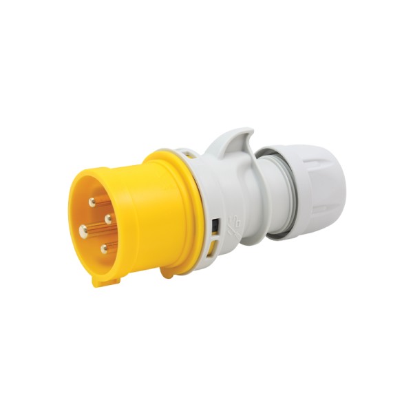 PCE Yellow 16A C Form 110V 3P+E Plug (014-4)