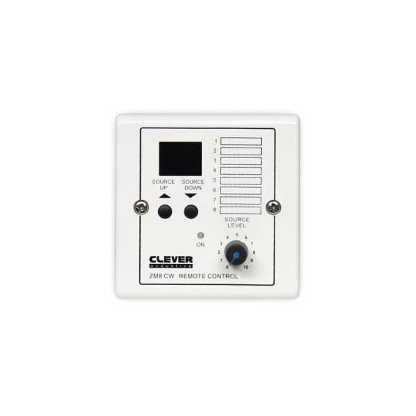 Clever Acoustics ZM 8 CW Wall Plate - Source Select