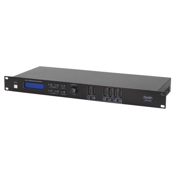 Zenith LSP 204 Digital PA/Speaker System Processor - 2-Inputs, 4-Outputs