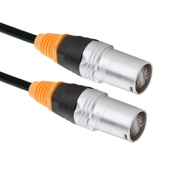 ADJ CAT6IP3 RJ45 CAT6 IP Rated Cable in an XLR Shell, 1M - IP65