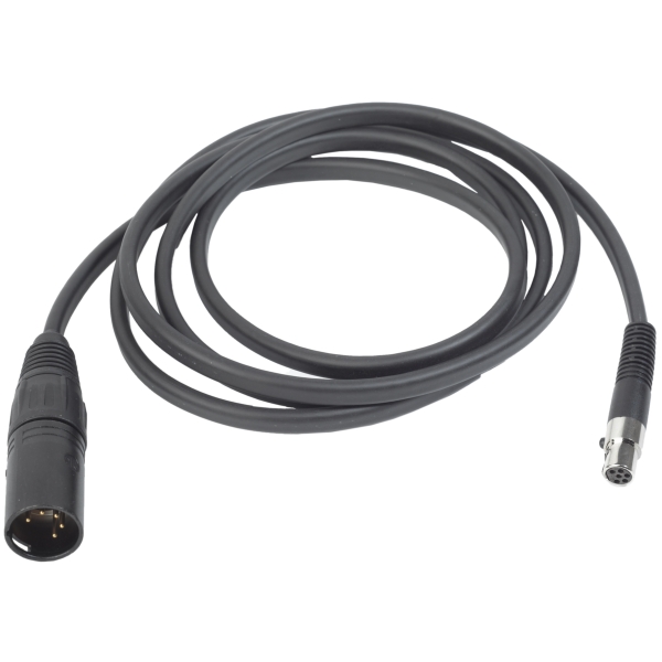 AKG MK HS XLR 5D 6-Pin Mini-XLR to 5-Pin Male XLR Headset Cable for HSD 171 and HSD 271 Headphones