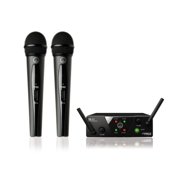 AKG WMS40 MINI Dual Channel Vocal Wireless Microphone System