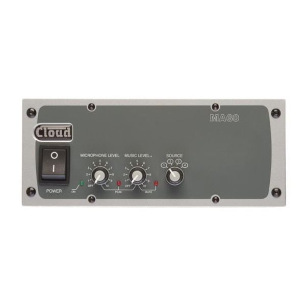 CloudMA60T Mixer Amplifier, 60W @ 4 Ohms or 70V / 100V Line