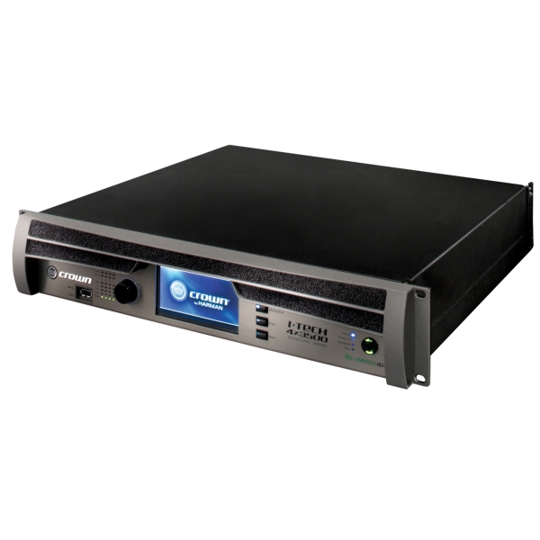Crown I-Tech 4x3500HD Drive Core Power Amplifier with Binding Post outputs, 4x2400W @ 4 Ohms or 70V / 100V Line