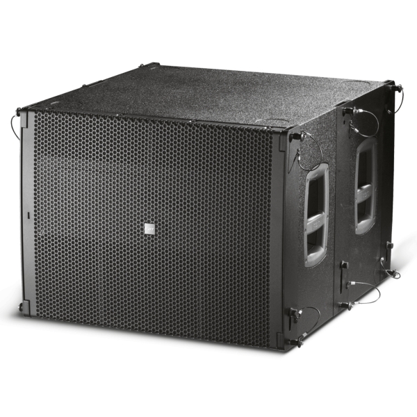 FBT Muse 118FSND 18-inch Cardioid-Arrayable Flyable Active Subwoofer with INFINITO Network and DANTE, 1600W - Rear Version