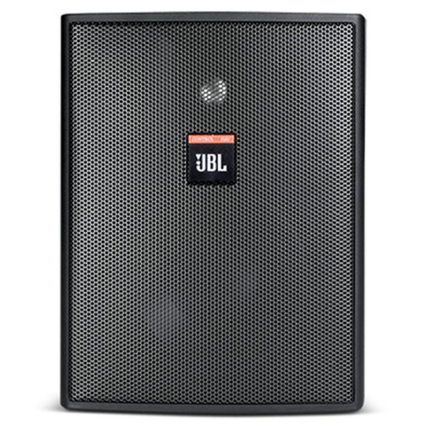 JBL Control 25AV-LS 5.25-Inch 2-Way Compact Indoor/Outdoor Speaker for EN54-24 Life Safety Applications (Pair), 100W @ 8 Ohms or 70V/100V Line - IP-X5, Black