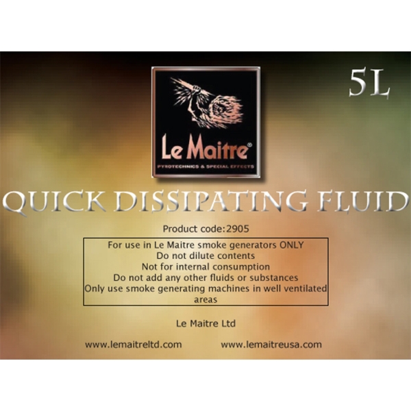 Le Maitre 2905 Quick Dissipating Fog Fluid (4x 5 Litre)