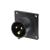 PCE 16A 230V 2P+E Black Appliance Inlet (613-6X) - view 1