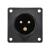 PCE 16A 230V 2P+E Black Appliance Inlet (613-6X) - view 3