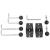 Adastra UM01 Universal Speaker Bracket Pair in Black, Adjustable in any direction - view 2