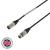 elumen8 0.5m Neutrik XLR Male - XLR Female Microphone Cable, Silver - view 1