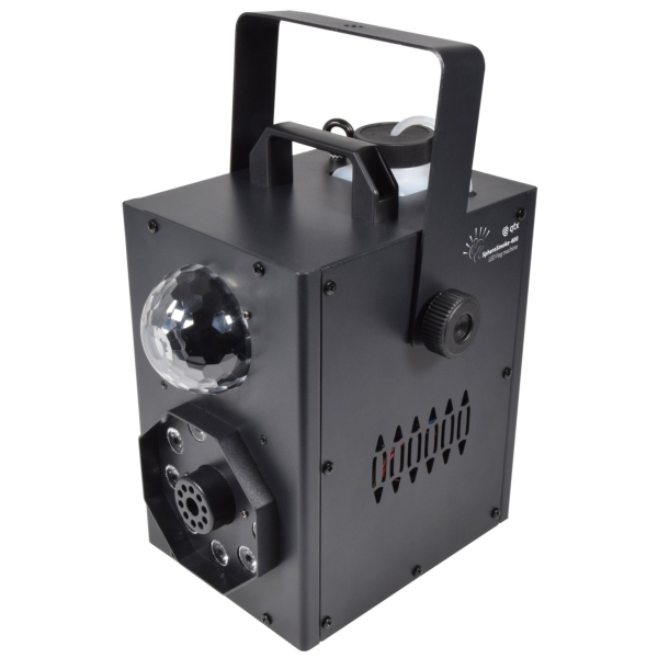 QTX SpheroSmoke Compact LED Fog Machine with RGB Magic Ball Effect, 400W