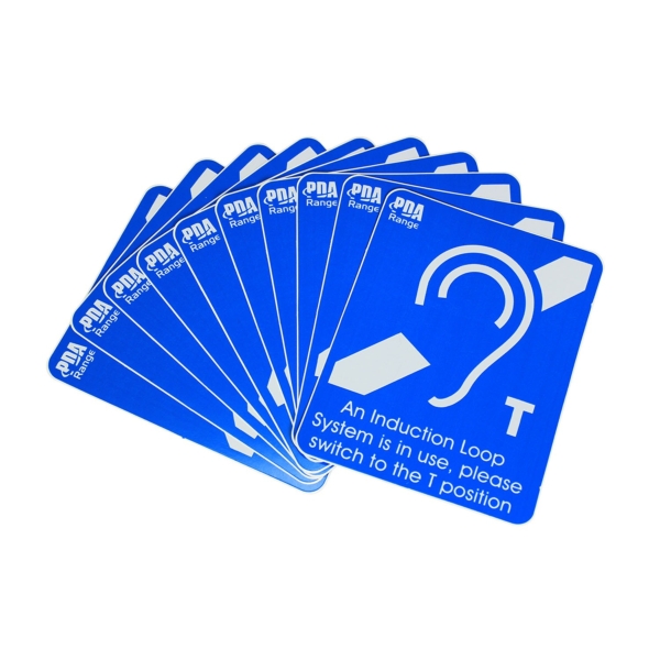 SigNET AC TEAR10 Induction Loop Signage Sticker (Pack of 10)