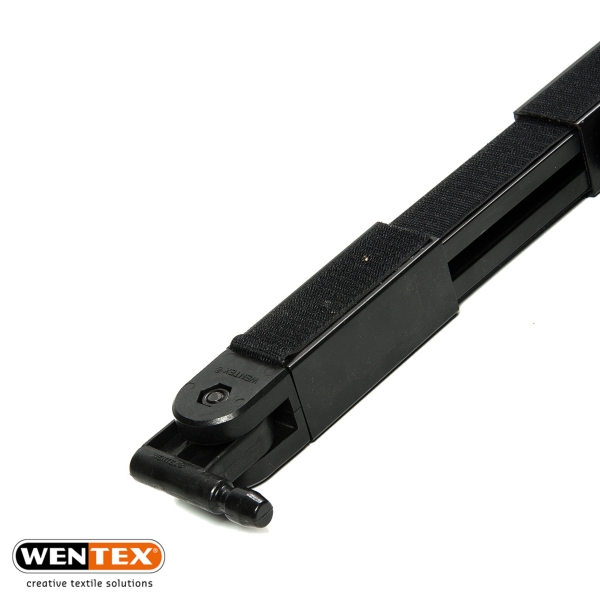Wentex Pipe and Drape Telescopic Cross Bar, 1.2M to 1.8M - Black
