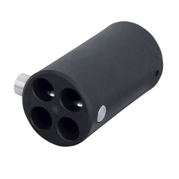 Wentex Pipe and Drape 4-Way Connector Replacement, 35mm Diameter - Black