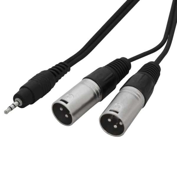 Audio / Microphone Y Splitter Adapter Cable to Combi Mic/Headphone 3.5mm  Jack UK