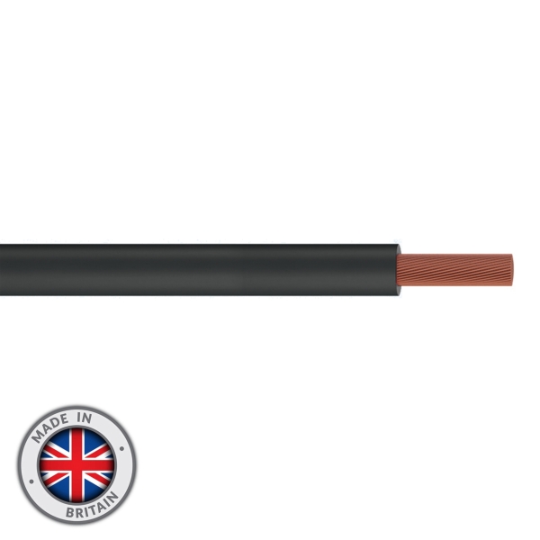 elumen8 Tri-Rated 6mm Switchgear Cable, Black - 100M