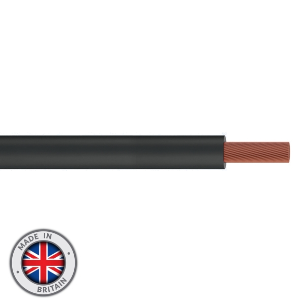 elumen8 Tri-Rated 10mm Switchgear Cable, Black - 100M