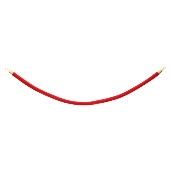 elumen8 Gold Barrier Rope, Red Velvet