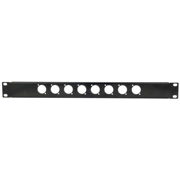 Adastra 1U 8x D-Type Punched 19-Inch Rack Panel