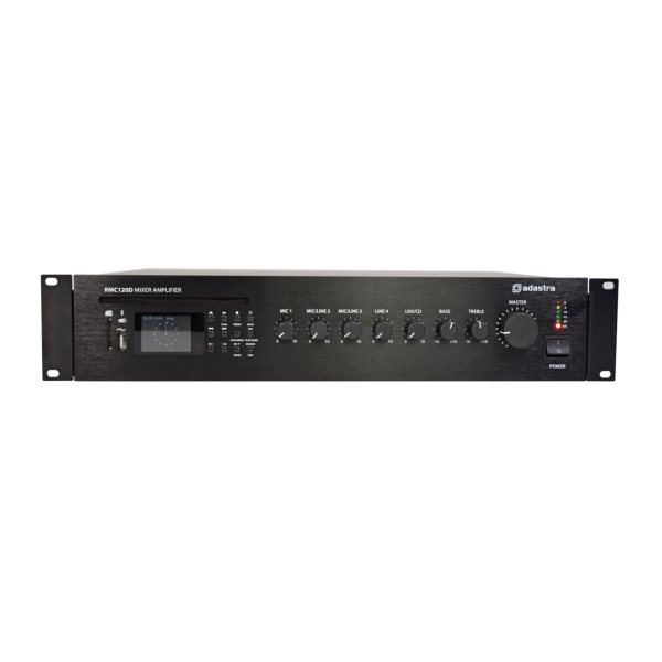 Adastra RMC120D Mixer-Amp with CD, DAB+, BT and MP3 Player, 1x 120W @ 4 Ohms or 100V Line