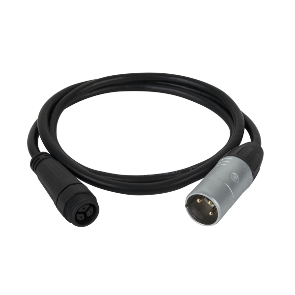 Artecta DMX Extension Cable to 3-Pin Male XLR, IP65 - 1m