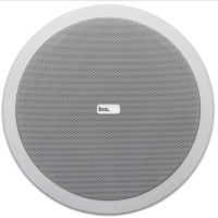 Biamp CM20T 6.5-Inch 2-Way Ceiling Speaker, 30W @ 16 Ohms or 70V / 100V Line - IP54 - White