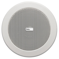 Biamp CM4T 4-Inch Ceiling Speaker, 15W @ 16 Ohms or 70V / 100V Line - IP60 - White