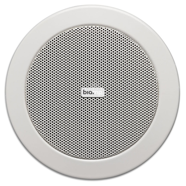 Biamp CM4T 4-Inch Ceiling Speaker, 15W @ 16 Ohms or 70V / 100V Line - IP60 - White