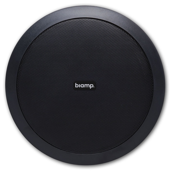 Biamp CM608-BL 6.5-Inch 2-Way Ceiling Speaker, 40W @ 8 Ohms - IP54 - Black