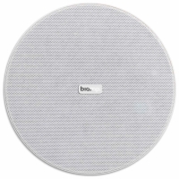 Biamp CM608D 6.5-Inch Thin Edge 2-Way Ceiling Speaker, 40W @ 8 Ohms - IP50 - White