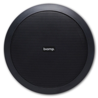 Biamp CM6T-BL 6.5-Inch 2-Way Ceiling Speaker, 30W @ 16 Ohms or 70V / 100V Line - IP54 - Black