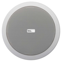 Biamp CM6T 6.5-Inch 2-Way Ceiling Speaker, 30W @ 16 Ohms or 70V / 100V Line - IP54 - White