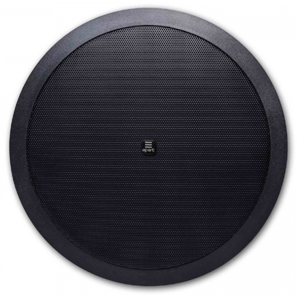 Biamp CMX20T-BL 8-Inch 2-Way Ceiling Speaker, 50W @ 16 Ohms or 70V / 100V Line - IP54 - Black