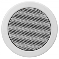 Biamp EN-CM5T6 5.25-inch Enclosed Ceiling Speaker, 6W @ 100V Line - IP50 - White