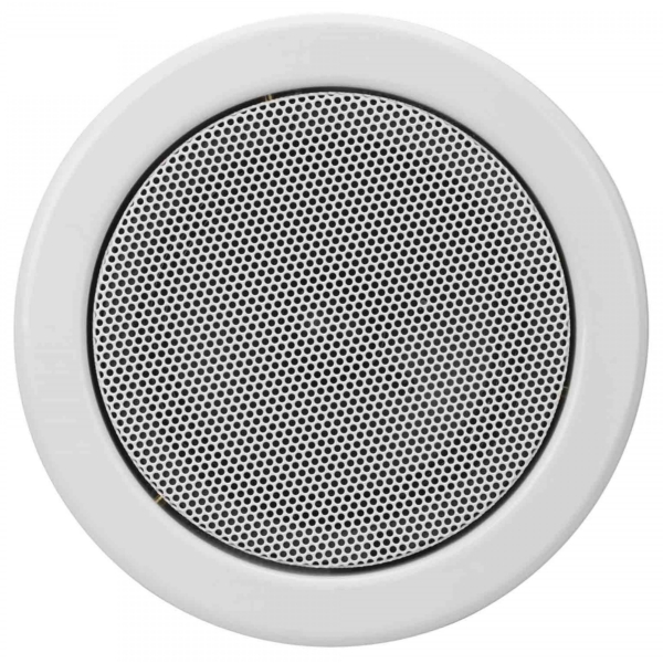 Biamp EN-CM5T6 5.25-inch Enclosed Ceiling Speaker, 6W @ 100V Line - IP50 - White