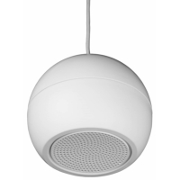 Biamp EN-SPH5T16-W 5.25-Inch Pendant Speaker, 16W @ 100V Line - IP35 - White