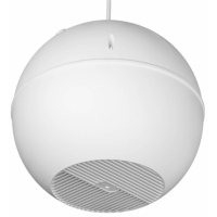 Biamp EN-SPH6T20-W 6.5-Inch Pendant Speaker, 20W @ 100V Line - IP35 - White