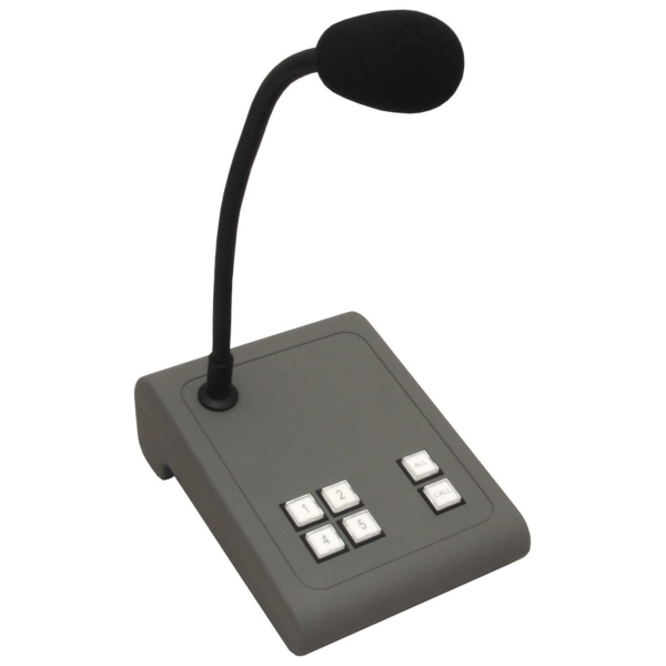 Biamp MICPAT-4 4-Zone Desk Paging Microphone