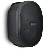 Biamp OVO5P-BL 5.25-Inch 2-Way Active Wall Mounted Speaker Pair, 2x 20W - Black