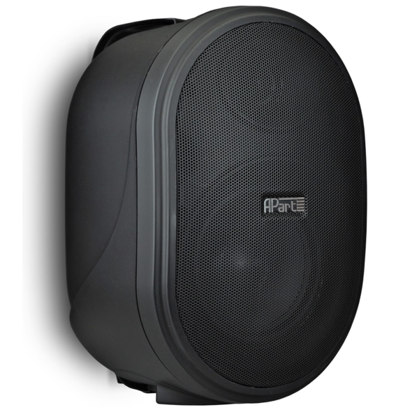 Biamp OVO5P-BL 5.25-Inch 2-Way Active Wall Mounted Speaker Pair, 2x 20W - Black